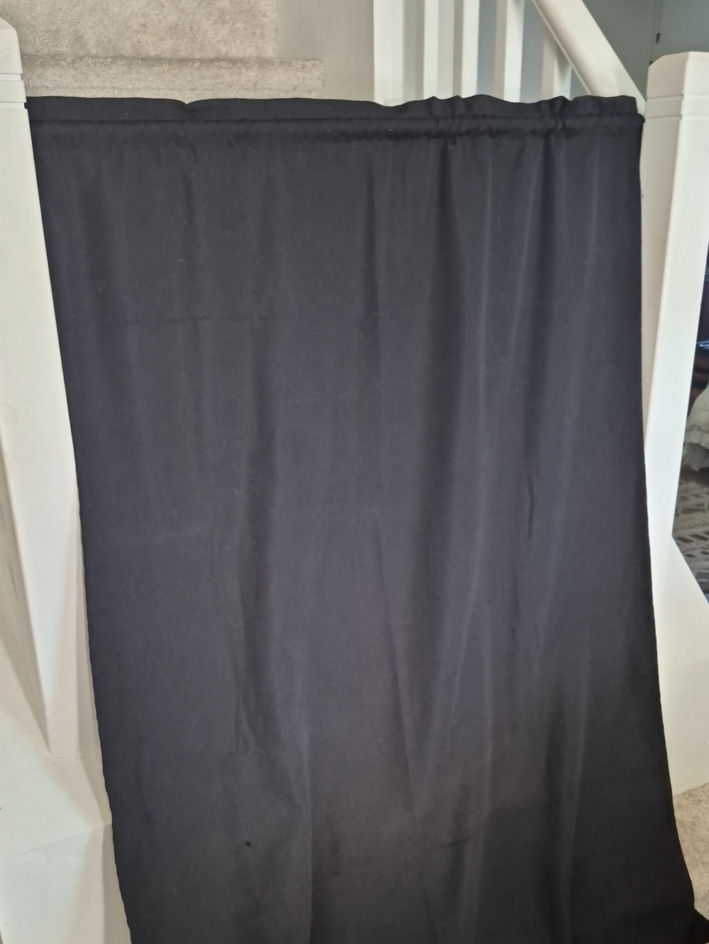 Black Mainstays Home Curtain Panel 40x84